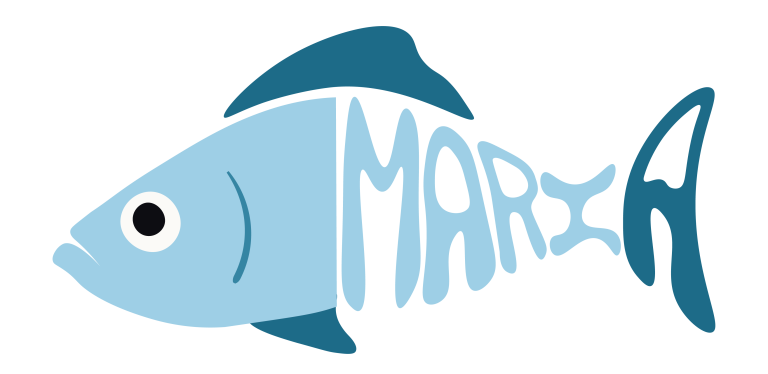 fish icon with my name, maria, as the tail